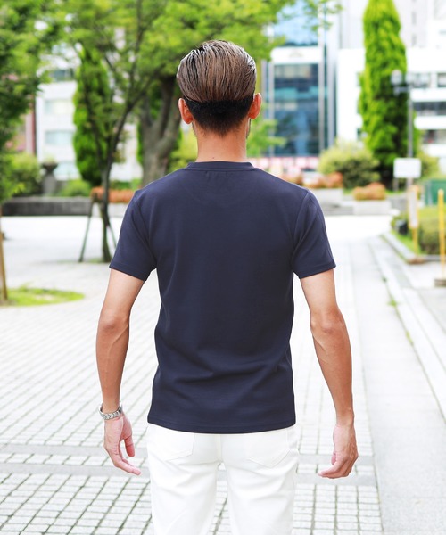 roshell(ロシェル)の「WフェイススリムフィットプレミアムTシャツ(Tシャツ/カットソー・メンズ・ホワイト/ブラック/ネイビー/グレー・MEDIUM/LARGE/X-LARGE)」の18枚目の写真