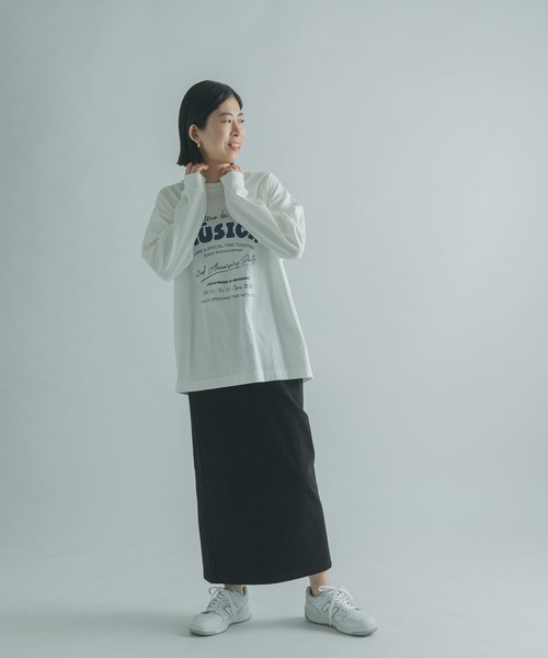 FORK&SPOON（フォークアンドスプーン）の「FORK&SPOON　ロゴプリントロングスリーブTシャツ（Tシャツ/カットソー・レディース・ブラック/オフホワイト・1）」の20枚目の写真