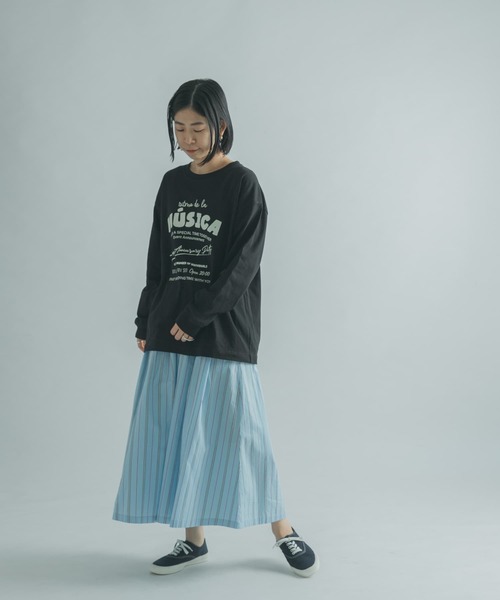 FORK&SPOON（フォークアンドスプーン）の「FORK&SPOON　ロゴプリントロングスリーブTシャツ（Tシャツ/カットソー・レディース・ブラック/オフホワイト・1）」の22枚目の写真