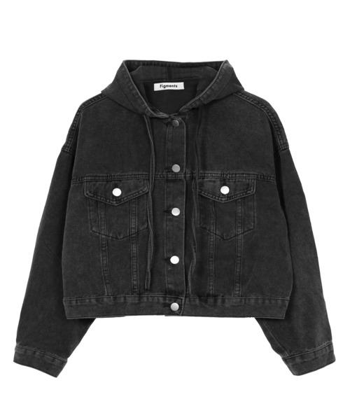 Figments(フィグメンツ)の「フードデニムジャケット(デニムジャケット・レディース・インディゴブルー/ブラック・FREE)」の9枚目の写真