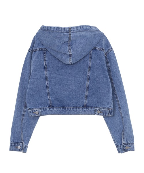 Figments(フィグメンツ)の「フードデニムジャケット(デニムジャケット・レディース・インディゴブルー/ブラック・FREE)」の5枚目の写真