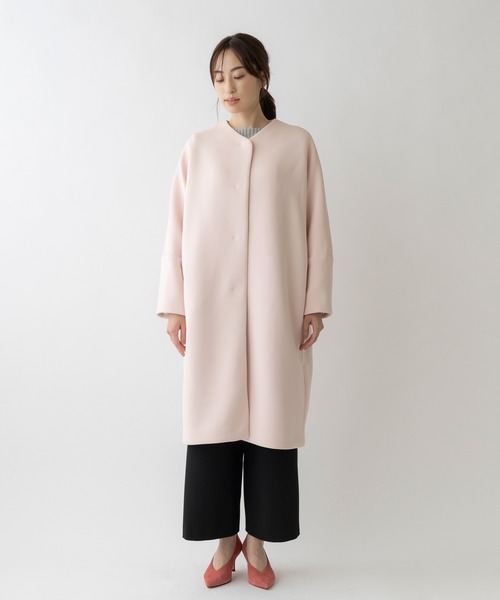 新品　SONO ソーノ ノーカラー スタンダード マシュマロ コート　ヤマダヤ Sono（ソーノ） ソーノ/ソノ マシュマロコート ノーカラーコート