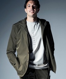 C DIEM | mj8837- 4way high stretch hooded tailored jacket テーラードジャケット(テーラードジャケット)