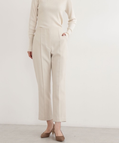 NATURAL BEAUTY BASIC(ナチュラルビューティーベーシック)の「ハイウエストセンターコバパンツ(その他パンツ・レディース・オフホワイト/ブラック/ダークブルー・MEDIUM/SMALL/X-SMALL)」の2枚目の写真