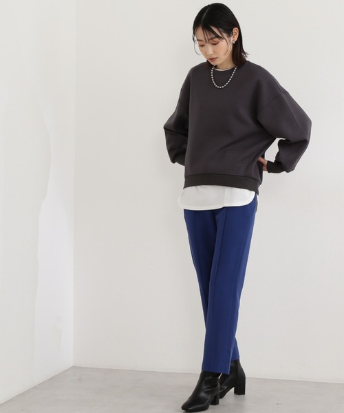 NATURAL BEAUTY BASIC(ナチュラルビューティーベーシック)の「ハイウエストセンターコバパンツ(その他パンツ・レディース・オフホワイト/ブラック/ダークブルー・MEDIUM/SMALL/X-SMALL)」の21枚目の写真