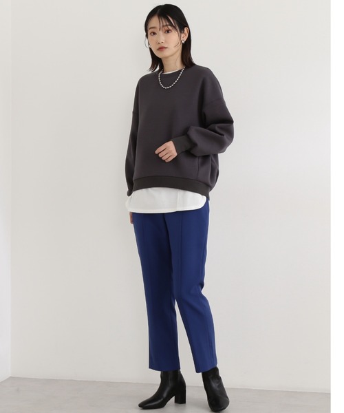 NATURAL BEAUTY BASIC(ナチュラルビューティーベーシック)の「ハイウエストセンターコバパンツ(その他パンツ・レディース・オフホワイト/ブラック/ダークブルー・MEDIUM/SMALL/X-SMALL)」の19枚目の写真