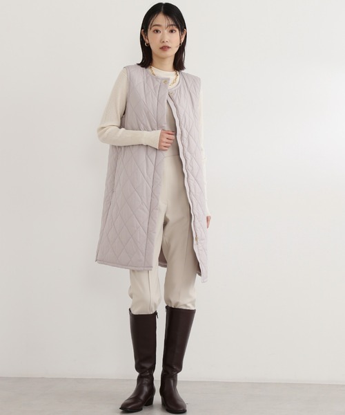 NATURAL BEAUTY BASIC(ナチュラルビューティーベーシック)の「ハイウエストセンターコバパンツ(その他パンツ・レディース・オフホワイト/ブラック/ダークブルー・MEDIUM/SMALL/X-SMALL)」の5枚目の写真