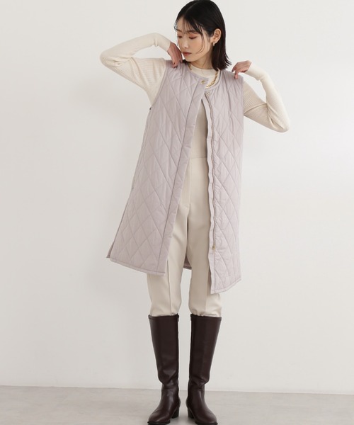 NATURAL BEAUTY BASIC(ナチュラルビューティーベーシック)の「ハイウエストセンターコバパンツ(その他パンツ・レディース・オフホワイト/ブラック/ダークブルー・MEDIUM/SMALL/X-SMALL)」の6枚目の写真