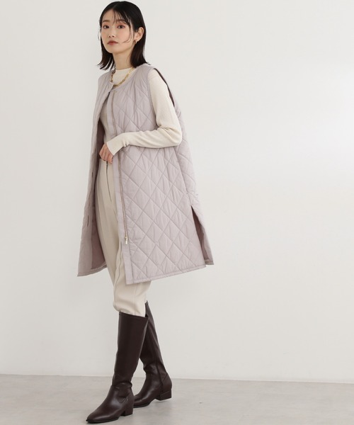 NATURAL BEAUTY BASIC(ナチュラルビューティーベーシック)の「ハイウエストセンターコバパンツ(その他パンツ・レディース・オフホワイト/ブラック/ダークブルー・MEDIUM/SMALL/X-SMALL)」の7枚目の写真