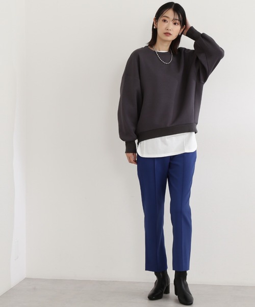 NATURAL BEAUTY BASIC(ナチュラルビューティーベーシック)の「ハイウエストセンターコバパンツ(その他パンツ・レディース・オフホワイト/ブラック/ダークブルー・MEDIUM/SMALL/X-SMALL)」の20枚目の写真