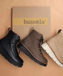 Bussola（ブソラ）の「【bussola】撥水レザー厚底レースアップショートブーツ(925507)（ブーツ）」