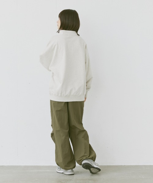 flaner（フラネ）の「Loose half zip sweat/ルーズハーフジップスウェット（スウェット・レディース・ネイビー/グレー・MEDIUM/LARGE）」の15枚目の写真