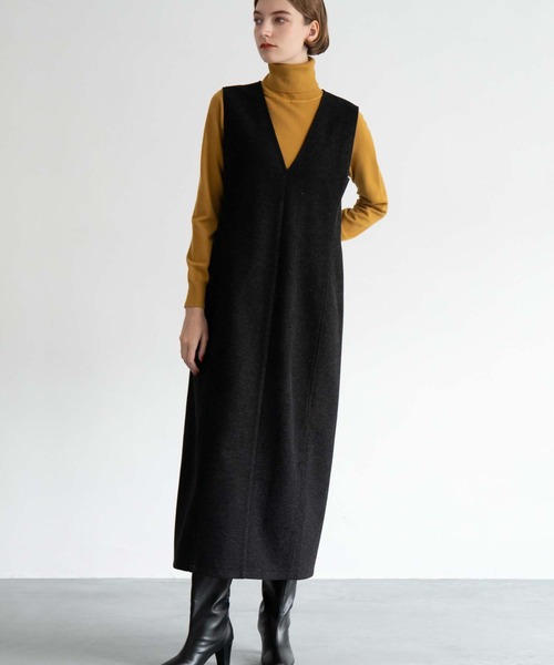 CEDNIE（セドニー）の「タートルネックハイゲージニット（ニット/セーター・レディース・マスタード/ライトグレー/アイボリー/ブラック・M）」の16枚目の写真