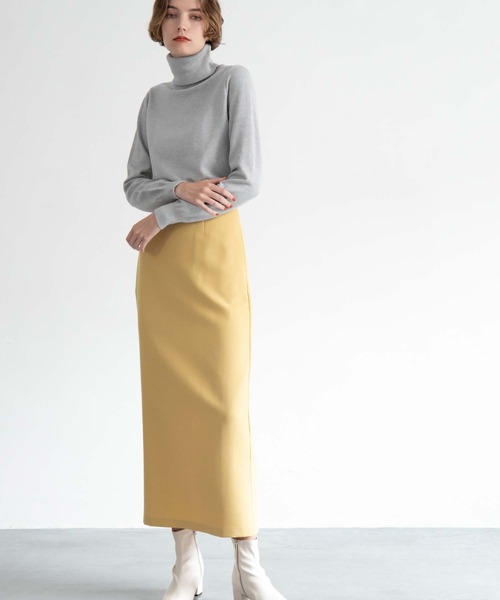 CEDNIE（セドニー）の「タートルネックハイゲージニット（ニット/セーター・レディース・マスタード/ライトグレー/アイボリー/ブラック・M）」の15枚目の写真