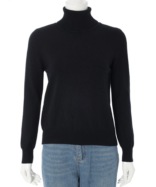 CEDNIE（セドニー）の「タートルネックハイゲージニット（ニット/セーター・レディース・マスタード/ライトグレー/アイボリー/ブラック・M）」の8枚目の写真