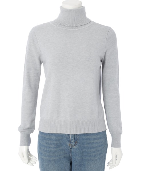 CEDNIE（セドニー）の「タートルネックハイゲージニット（ニット/セーター・レディース・マスタード/ライトグレー/アイボリー/ブラック・M）」の9枚目の写真