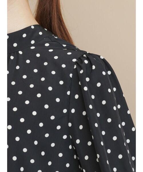 Te chichi（テチチ）の「ドットプリント2WAYボウタイブラウス（シャツ/ブラウス・レディース・ブラック/オフホワイト・ﾌﾘ-）」の18枚目の写真