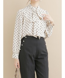 Te chichi | ドットプリント2WAYボウタイブラウス(シャツ/ブラウス)