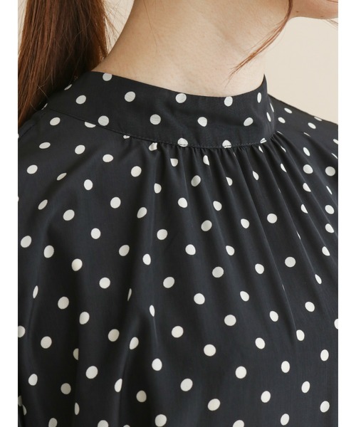 Te chichi（テチチ）の「ドットプリント2WAYボウタイブラウス（シャツ/ブラウス・レディース・ブラック/オフホワイト・ﾌﾘ-）」の10枚目の写真