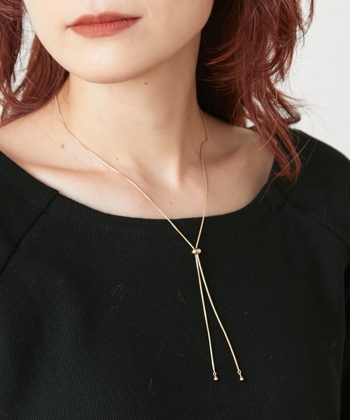 Omekashi（オメカシ）の「スライドパーツスネイクチェーンネックレス（ネックレス・レディース・シルバー/ゴールド・FREE）」の3枚目の写真