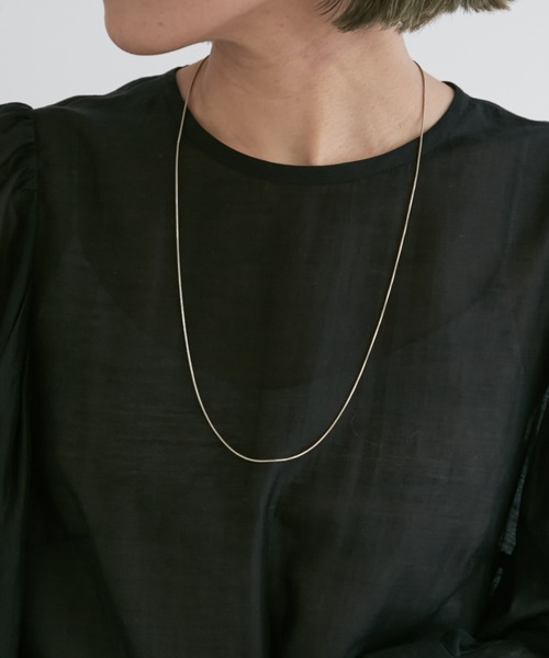 Omekashi（オメカシ）の「スライドパーツスネイクチェーンネックレス（ネックレス・レディース・シルバー/ゴールド・FREE）」の11枚目の写真