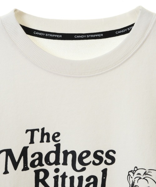 Candy Stripper（キャンディストリッパー）の「THE MADNESS RITUAL SWEAT ワンピース（スウェット・レディース・ホワイト/ブラック・2）」の4枚目の写真