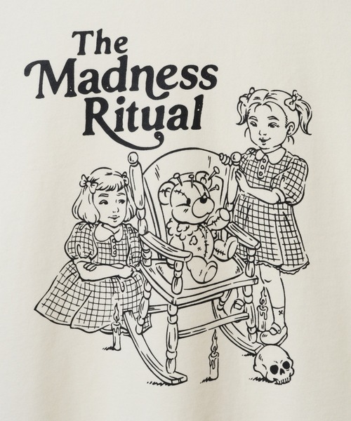Candy Stripper（キャンディストリッパー）の「THE MADNESS RITUAL SWEAT ワンピース（スウェット・レディース・ホワイト/ブラック・2）」の3枚目の写真