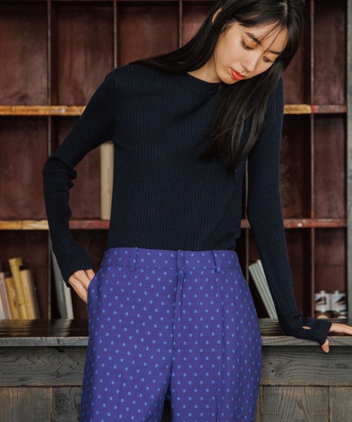 OPAQUE.CLIP（オペークドットクリップ）の「◆Filivivi/フィルビビ FOLCO フレアスリーブニット【WEB限定カラー】（ニット/セーター・レディース・ライトグリーン/ネイビー/サンドベージュ/ブラック/カーキ/ホワイト系/ブルー系7/ライトオレンジ系・34/36/38/40/42）」の22枚目の写真