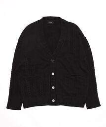 LUSOR | LUSOR（ルーソル）SWITCHING KNIT CD スウィッチング ニットカーディガン(カーディガン/ボレロ)