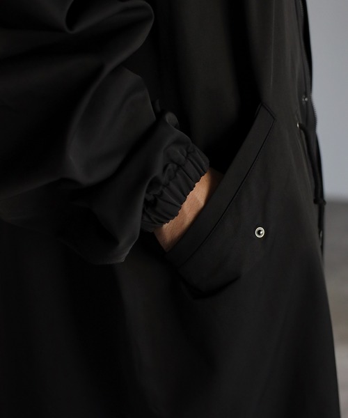 CREARE -LINO-（クレアーレリノ）の「オーバーサイズ ルーズ スタンド モッズコート M-65 <ユニセックス>（モッズコート・メンズ・ブラック/シルバーグレー・M/L）」の20枚目の写真