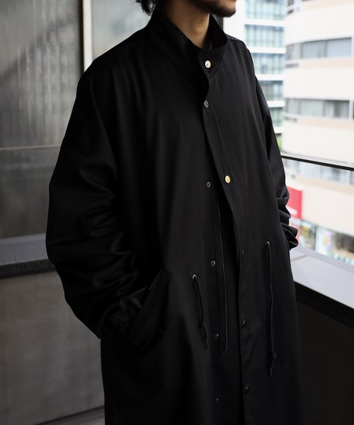 CREARE -LINO-（クレアーレリノ）の「オーバーサイズ ルーズ スタンド モッズコート M-65 <ユニセックス>（モッズコート・メンズ・ブラック/シルバーグレー・M/L）」の22枚目の写真