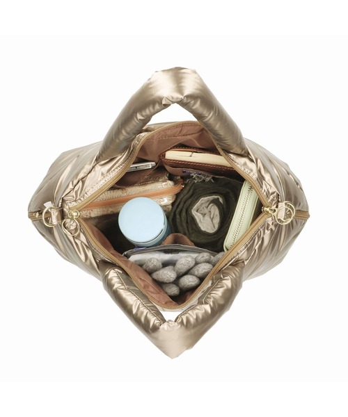 ROOTOTE（ルートート）の「ルートート/LT.フェザールーデリ.カラーB（トートバッグ・レディース・ブラック/ゴールド/シルバー/マスタード/グレイッシュブルー/ダークカーキ/パープル系その他/オレンジ・FREE）」の21枚目の写真