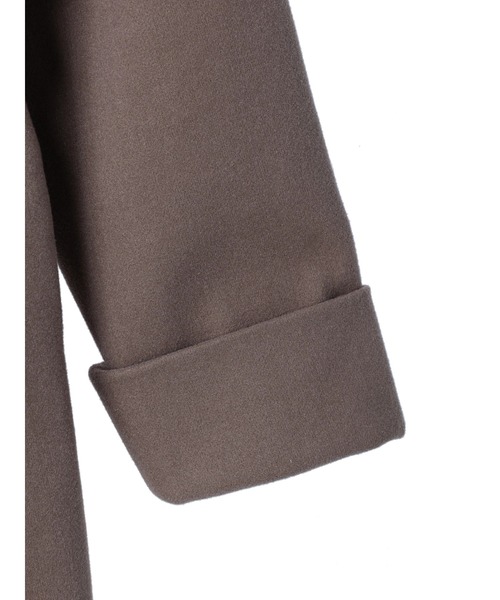 DURAS(デュラス)の「フード付きガウンコート(その他アウター・レディース・ブラック/モカ/ホワイト・FREE)」の10枚目の写真