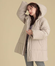 Ray BEAMS | Ray BEAMS / 中綿 フーデッド コート(ダウンジャケット/コート)