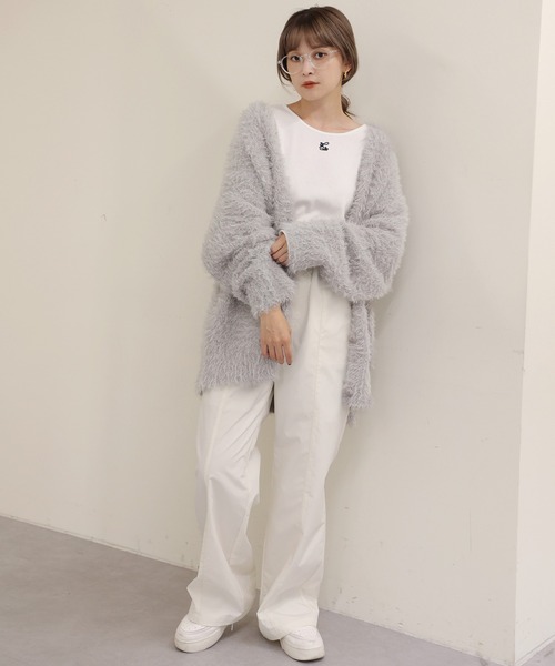 one after another NICE CLAUP（ワンアフターアナザーナイスクラップ）の「ナイロンスラックスパンツ（スラックス・レディース・ブラック/アイボリー/ピンク・SMALL/MEDIUM）」の15枚目の写真