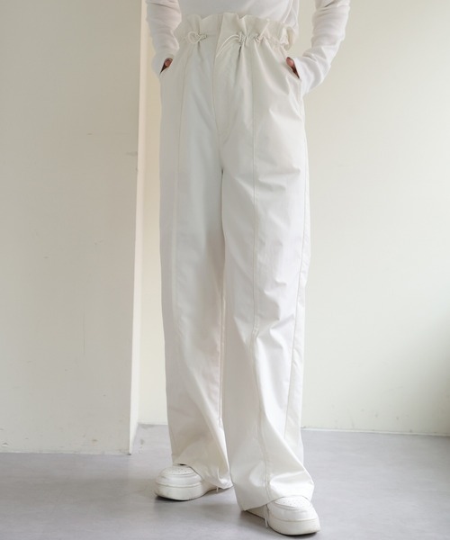 one after another NICE CLAUP（ワンアフターアナザーナイスクラップ）の「ナイロンスラックスパンツ（スラックス・レディース・ブラック/アイボリー/ピンク・SMALL/MEDIUM）」の19枚目の写真