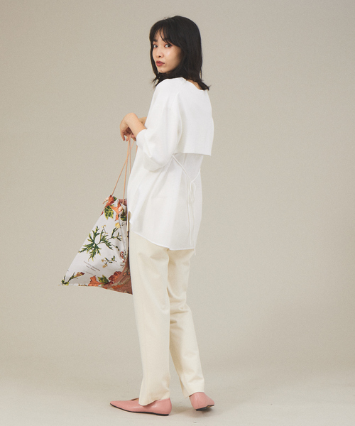 qualite（カリテ）の「ドッキングニットプルオーバー（ニット/セーター・レディース・ブラック/オフホワイト・フリー）」の11枚目の写真