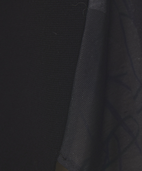 qualite（カリテ）の「ドッキングニットプルオーバー（ニット/セーター・レディース・ブラック/オフホワイト・フリー）」の7枚目の写真