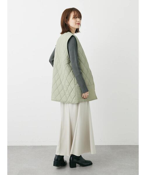 Green　Parks（グリーンパークス）の「モックネックニットプルオーバー（ニット/セーター・レディース・グリーン/ブルー/杢グレー/レッド・FREE）」の8枚目の写真