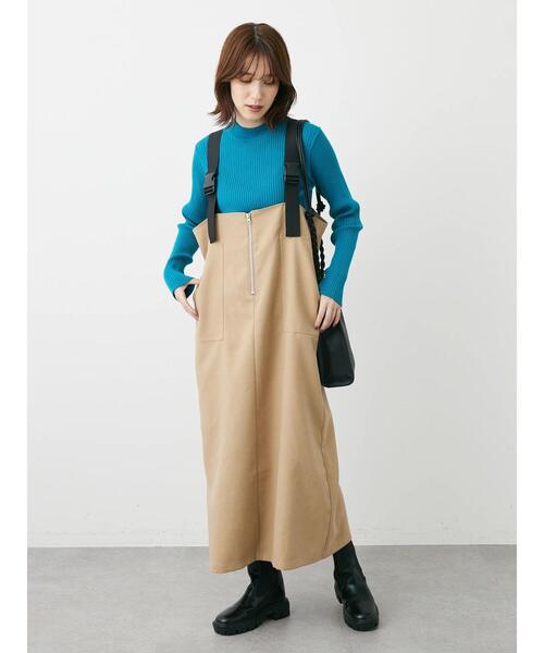 Green　Parks（グリーンパークス）の「モックネックニットプルオーバー（ニット/セーター・レディース・グリーン/ブルー/杢グレー/レッド・FREE）」の14枚目の写真