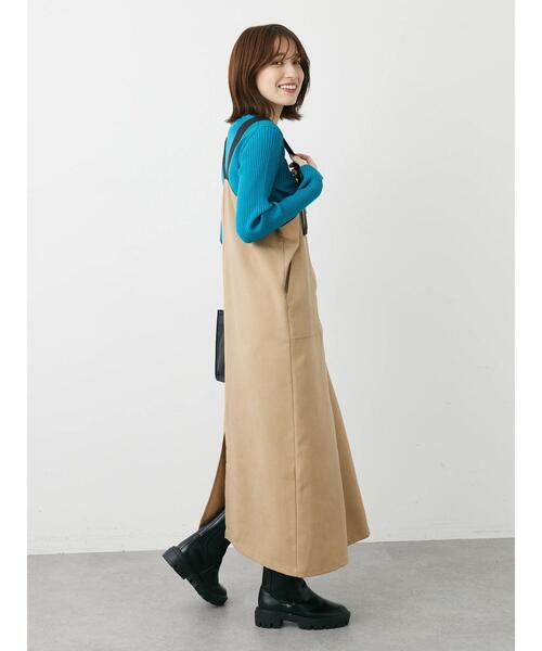 Green　Parks（グリーンパークス）の「モックネックニットプルオーバー（ニット/セーター・レディース・グリーン/ブルー/杢グレー/レッド・FREE）」の15枚目の写真