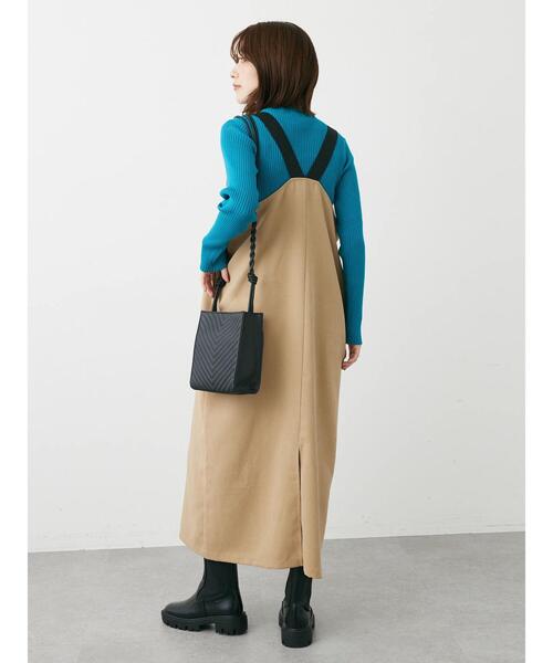 Green　Parks（グリーンパークス）の「モックネックニットプルオーバー（ニット/セーター・レディース・グリーン/ブルー/杢グレー/レッド・FREE）」の16枚目の写真