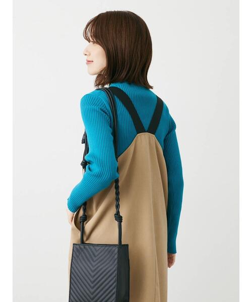 Green　Parks（グリーンパークス）の「モックネックニットプルオーバー（ニット/セーター・レディース・グリーン/ブルー/杢グレー/レッド・FREE）」の18枚目の写真