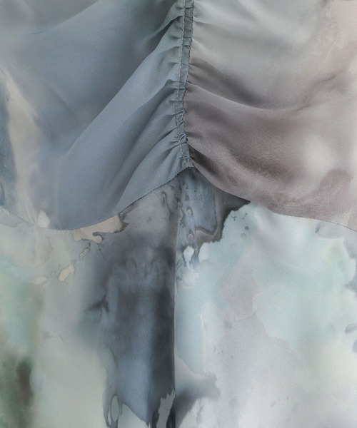 Andemiu（アンデミュウ）の「【オリジナル柄】インクアートギャザー