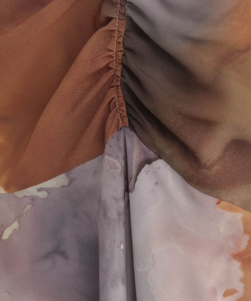 Andemiu（アンデミュウ）の「【オリジナル柄】インクアートギャザー