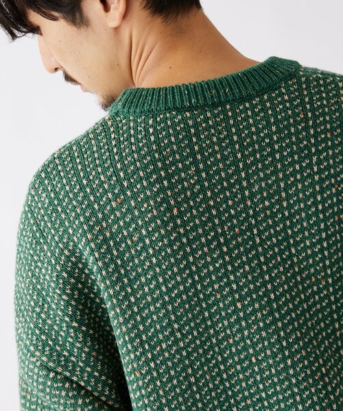 JOURNAL STANDARD(ジャーナルスタンダード)の「カラーネップ バーズアイニット(ニット/セーター・メンズ・ブラック/ベージュ/ライトグリーン/クリアブルー・MEDIUM/LARGE)」の10枚目の写真