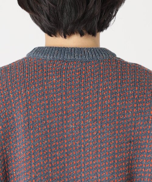 JOURNAL STANDARD(ジャーナルスタンダード)の「カラーネップ バーズアイニット(ニット/セーター・メンズ・ブラック/ベージュ/ライトグリーン/クリアブルー・MEDIUM/LARGE)」の14枚目の写真