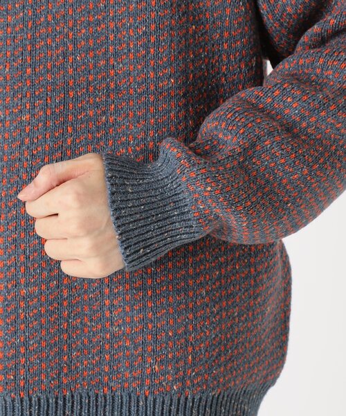 JOURNAL STANDARD(ジャーナルスタンダード)の「カラーネップ バーズアイニット(ニット/セーター・メンズ・ブラック/ベージュ/ライトグリーン/クリアブルー・MEDIUM/LARGE)」の17枚目の写真