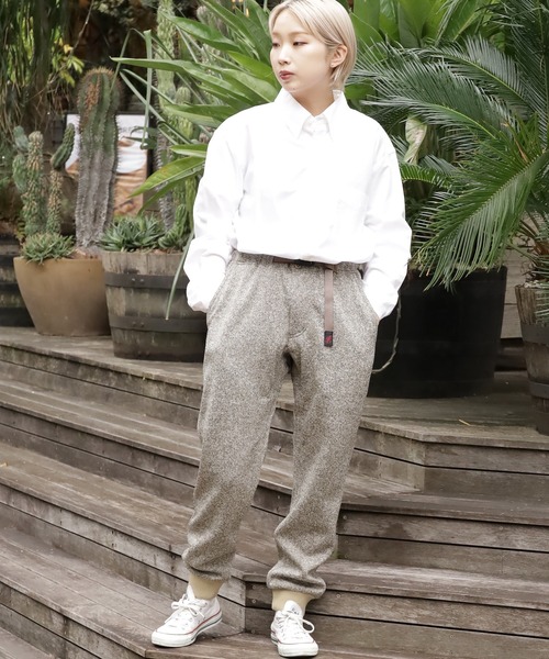 Gramicci（グラミチ）の「Gramicci/グラミチ BONDING KNIT FLEECE NARROW RIB PANT ニットフリースパンツ（スウェットパンツ・メンズ・グレー/チャコール/ブラック/オートミール/オリーブ・M/XL/2XL/S/L）」の18枚目の写真