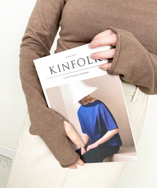 Meli rich（メリーリッチ）の「アンゴラタッチフィンガータートルニット（ニット/セーター・レディース・ライム/モカ/オレンジ/アイボリー/ブラック/マスタード/ブルー/オフホワイト/レッド/グレー・MEDIUM）」の20枚目の写真